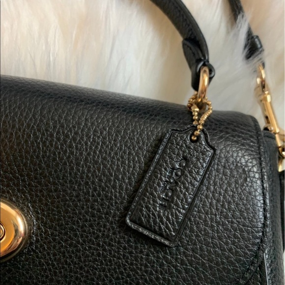 Coach Marlie Top Handle Pebbled Leather Crossbody - Picture 3 of 7